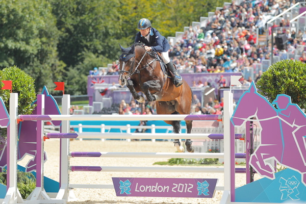 Holsteiner stallion Casall he is competing at the London Olympics with Rolf Goerau Bengtsson.