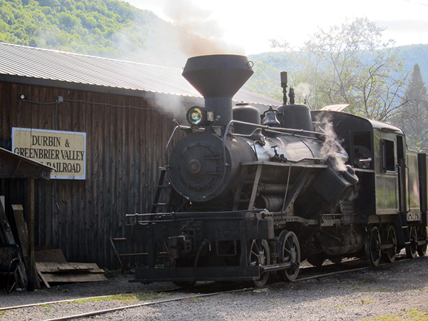 Durbin WV railroad train