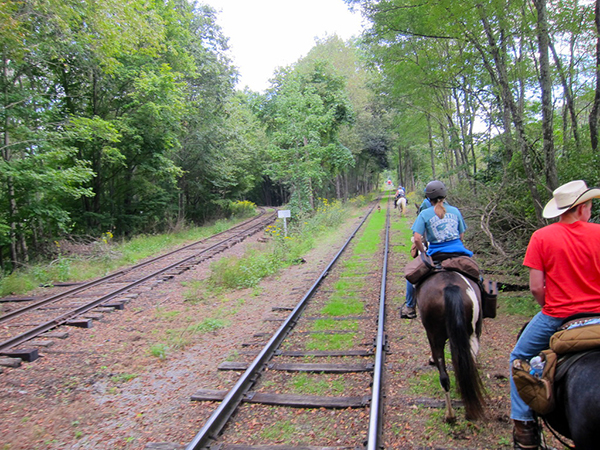 West Virginia rails to trails horseback Greenbrier Track