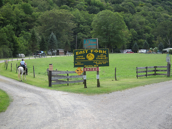 East Fork Campground WV horseback
