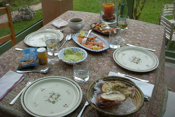 Typical French Lunch